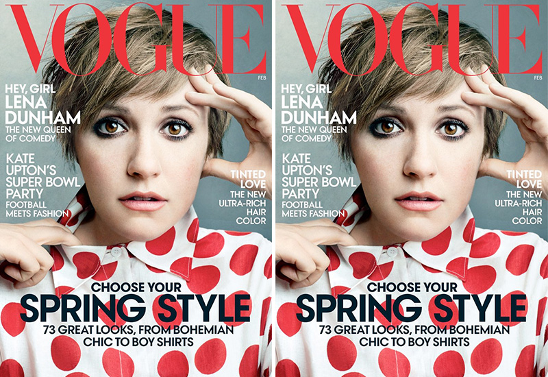 Lena Dunham Vogue Photoshop